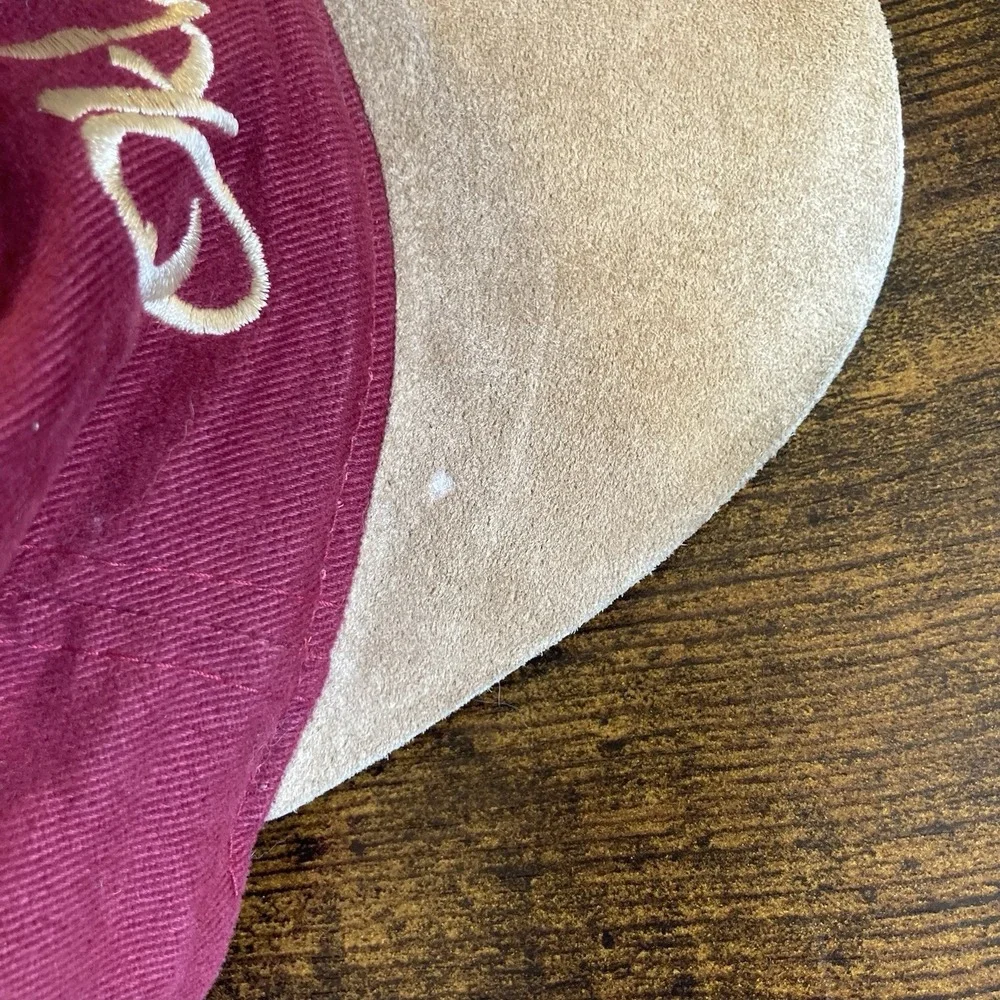 Oklahoma Sooners Vtg 1984 Kudzu Hat Strapback Suede Brim Velvety Feel Embroidery